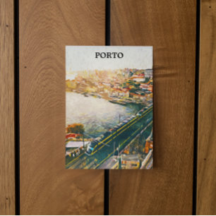Prachtig Porto Portugal olieverfschilderij Briefkaart