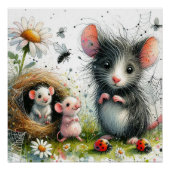 Prachtig, poster van de muis (Voorkant)