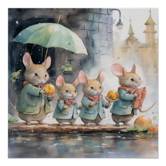 Prachtig, poster van de muis (Voorkant)