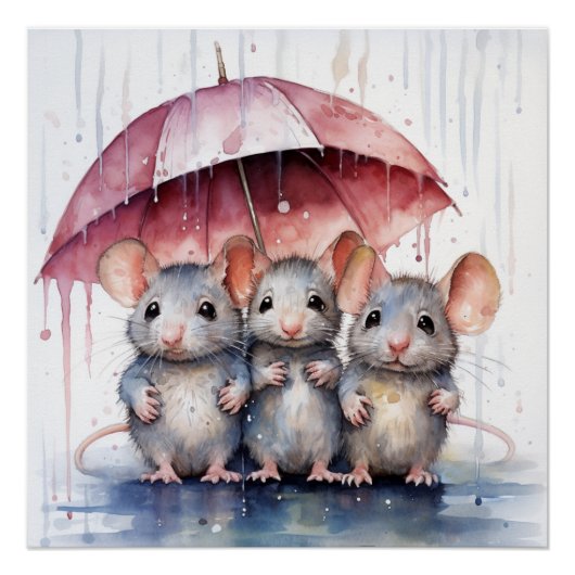 Prachtig, poster van de muis (Voorkant)
