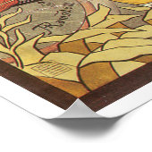 Prachtig Poster voor meisjes en  fietsen (Hoek)