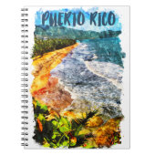 Prachtig Puerto Rico Waterverf strand Notitieboek (Voorkant)