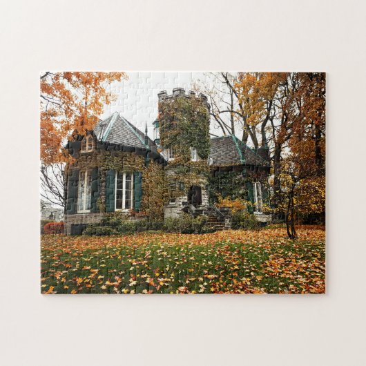 Prachtig! Puzzel - Castle Home In de Herfst (Horizontaal)