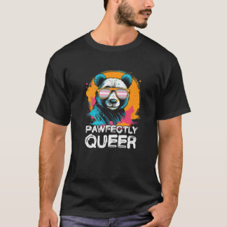 Prachtig queer panda met zonnebril Demigirl Pre T-shirt