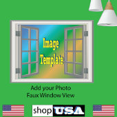 Prachtig raam 🖼️ Fab Fun Creëer van jezelf Canvas Afdruk