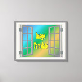 Prachtig raam 🖼️ Fab Fun Creëer van jezelf Canvas Afdruk (Voorkant)