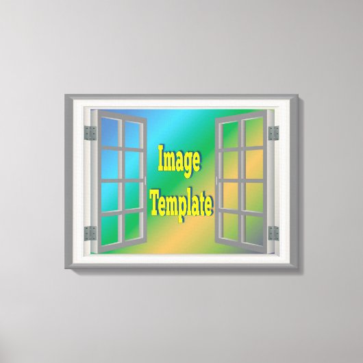 Prachtig raam 🖼️ Fab Fun Creëer van jezelf Canvas Afdruk (Voorkant)