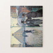 Prachtig realistisch schilderij Rainy day in Parij Legpuzzel (Verticaal)