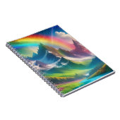 Prachtig regenboogfantasiegebied notitieboek (Rechterzijde)