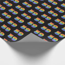 Prachtig regenboogspectrumpatroon "59" Gebeurtenis Cadeaupapier