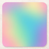 Prachtig regenboogverloop kartonnen onderzetters (Voorkant)