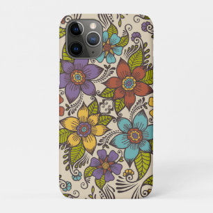 Prachtig Retro Folk Art Floral Design Case-Mate iPhone Case