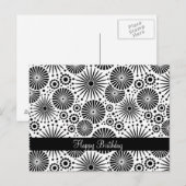 Prachtig retro zwart-wit Briefkaart (Voorkant / Achterkant)