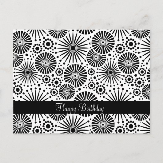 Prachtig retro zwart-wit Briefkaart (Voorkant)