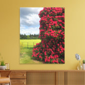 Prachtig Rhododendron en Schilderachtig Uitzicht i Canvas Afdruk (Insitu (Woonkamer))