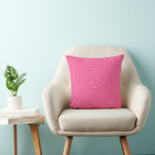 Prachtig rijk roze bloemendesign kussen (Stoel)
