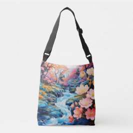 Prachtig River Valley Ochtend Landschap Crossbody Tas
