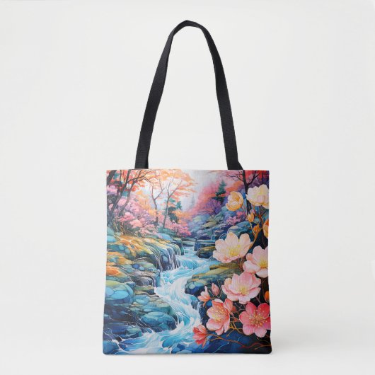 Prachtig River Valley Ochtend Landschap Tote Bag (Voorkant)