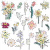 Prachtig romantisch lentebloem collectie. sticker (Voorkant)