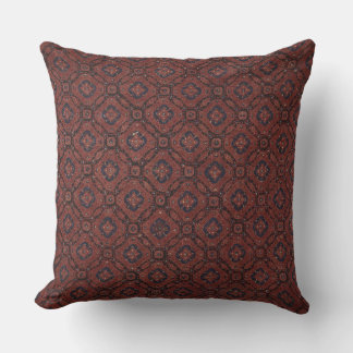Prachtig rood & blauw bloemenbatik Sierkussen