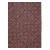 Prachtig rood & blauw bloemenbatik tafelkleed (Voorkant)