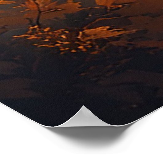 Prachtig rood paard poster (Hoek)