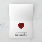 Prachtig rood rozenhart wil je met me trouwen Kaar Kaart (Binnen)