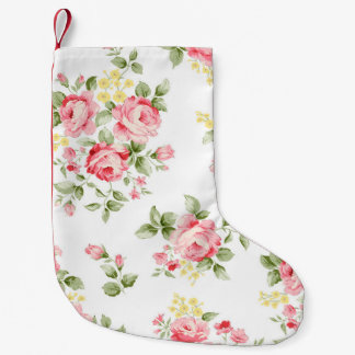 Prachtig roos bloempatroon, kleine florale bouqu kerstsok