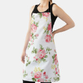 Prachtig roos bloempatroon, kleine florale bouqu schort (Insitu)