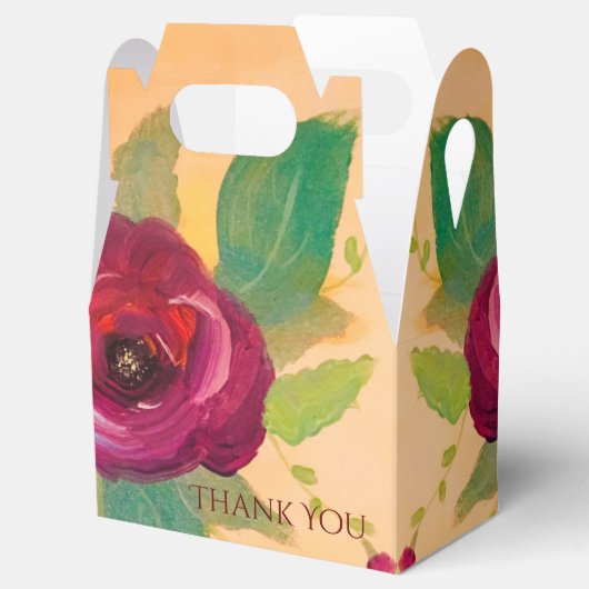 Prachtig Roos Bloemrijke bruiloft gunsten Bedankdoosjes (Geopend)