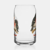 Prachtig Roos Borstbreek Blikvorm Glas (Links)