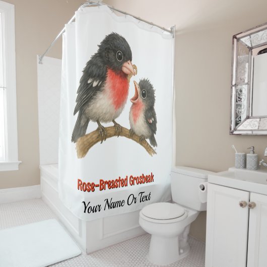 Prachtig Roos Borstbreek Douchegordijn (In situ)