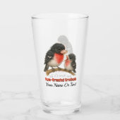 Prachtig Roos Borstbreek Glas (Achterkant)