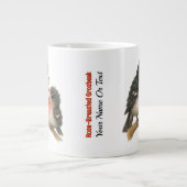 Prachtig Roos Borstbreek Grote Koffiekop (Voorkant)