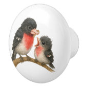 Prachtig Roos Borstbreek Keramische Knop (Rechts)