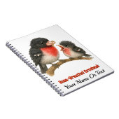 Prachtig Roos Borstbreek Notitieboek (Rechterzijde)