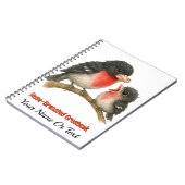 Prachtig Roos Borstbreek Notitieboek (Linkerzijde)