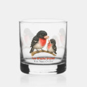 Prachtig Roos Borstbreek Whisky Glas (Achterkant)