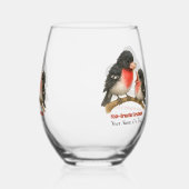 Prachtig Roos Borstbreek Wijnglas Zonder Voet (Links)