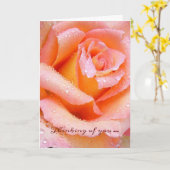 Prachtig Roos denken aan je Kaart (Gele Bloem)