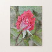 Prachtig Roos in Natuur Flower Art Puzzle Legpuzzel (Verticaal)