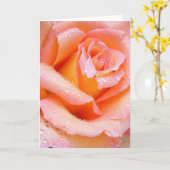 Prachtig Roos Wenskaart Kaart (Gele Bloem)