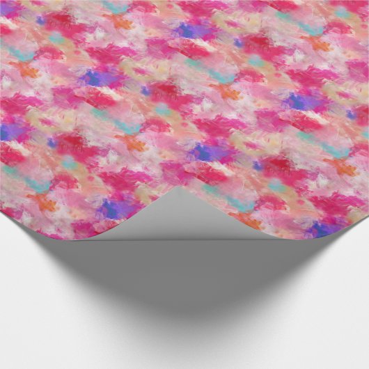 Prachtig Roze Abstract Cadeaupapier (Hoek)