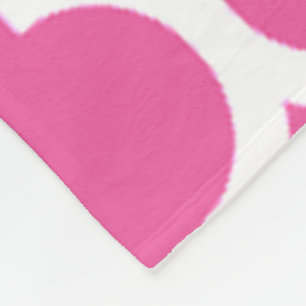 Prachtig roze Marokkaans vierlobbig patroon Fleece Deken