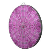 Prachtig roze meisje Lace Kaleidoscope Patroon Dartbord (Voorkant Rechts)