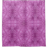 Prachtig roze meisje Lace Kaleidoscope Patroon Douchegordijn (Voorkant)