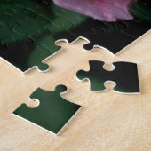 Prachtig Roze Single Roos Legpuzzel (Zijkant)