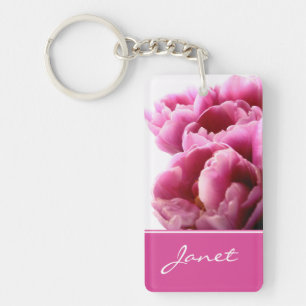 Prachtig Roze Tulip, speciaal Sleutelhanger