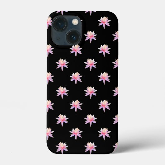 Prachtig roze witte Lotus Flower Pattern Case-Mate iPhone Case (Achterkant)