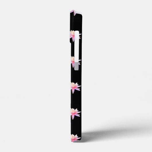 Prachtig roze witte Lotus Flower Pattern Case-Mate iPhone Case (Achterkant / Links)